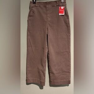 Spanx Stretch Twill Cropped Wide Leg Pants